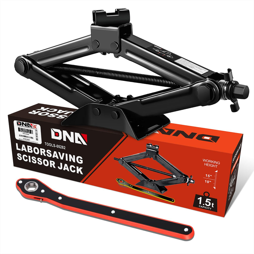 Scissor Jack 1.5 Ton Black H450