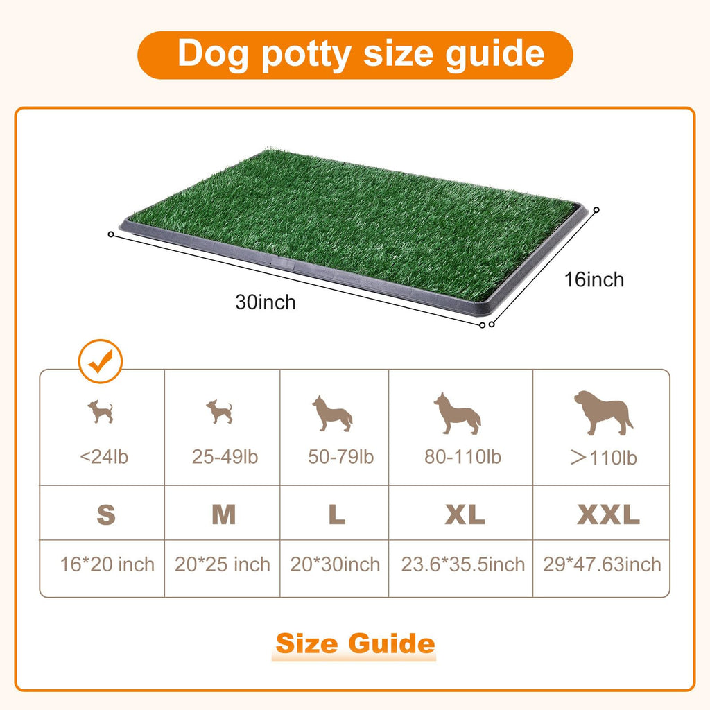 Dog Grass Pad with Tray 16x20in Z70811