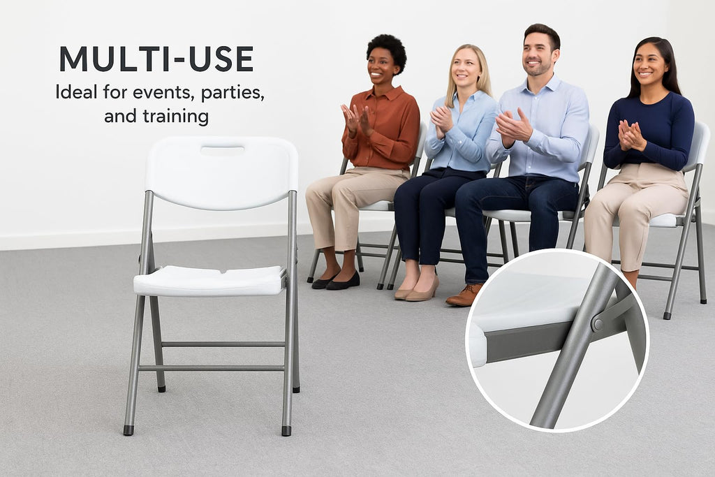 White Folding Chair Set of 50 O643925