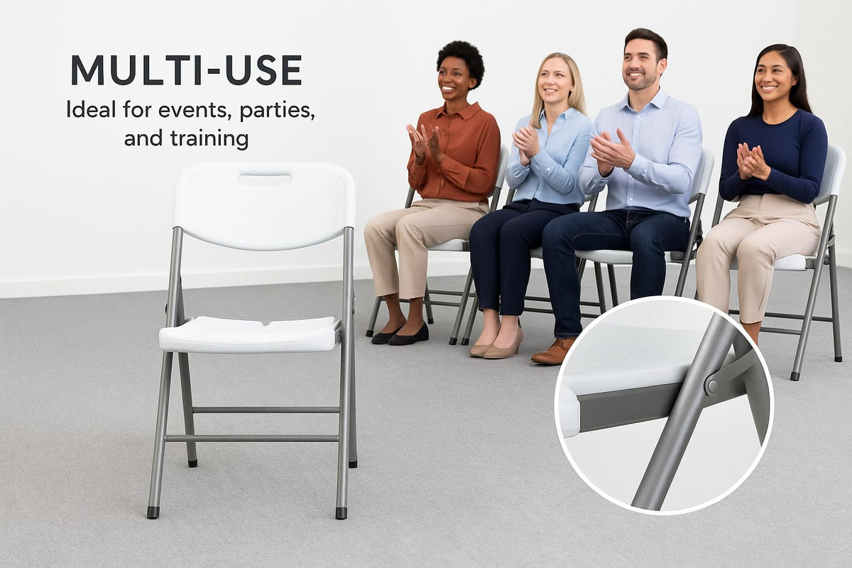 White Folding Chair Set of 50 O643925