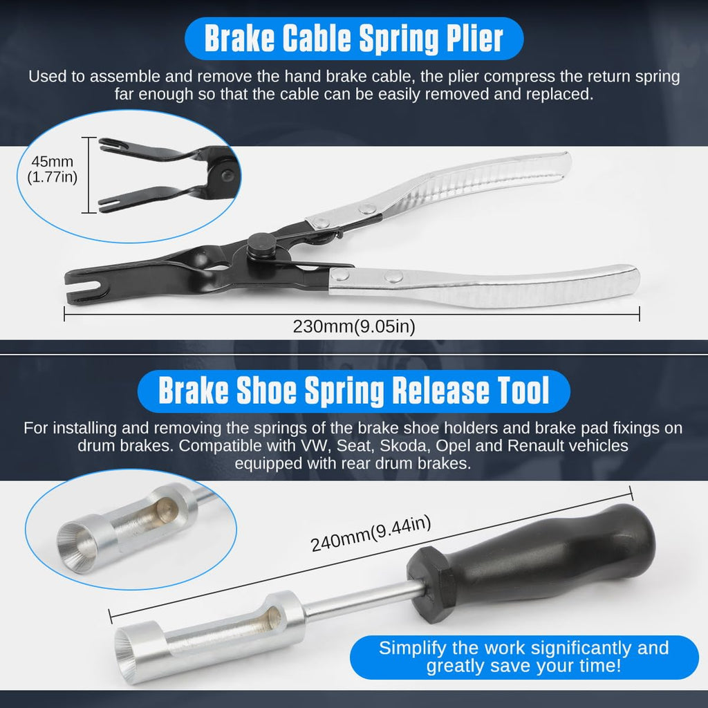 15 Pc Drum & Disc Brake Tool Kit A416