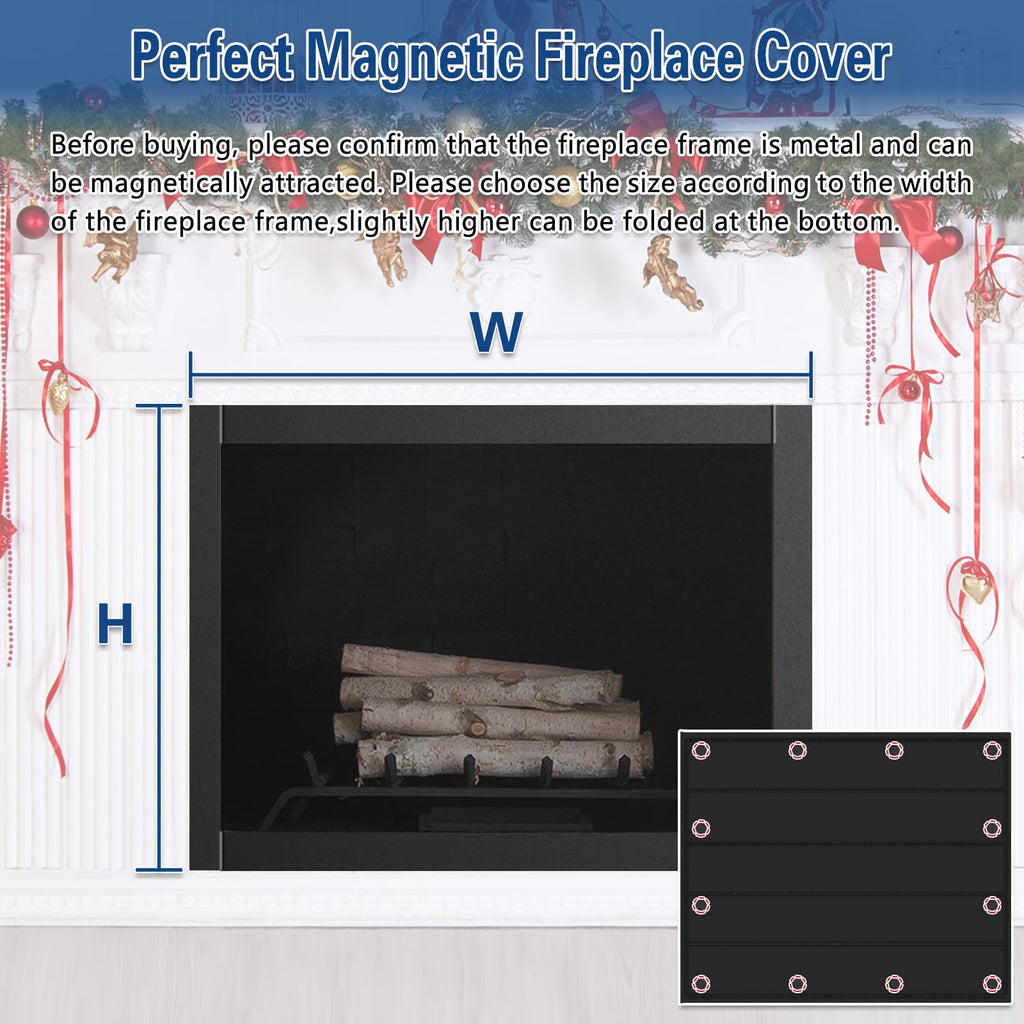 Magnetic Fireplace Blocker Blanket Q7921