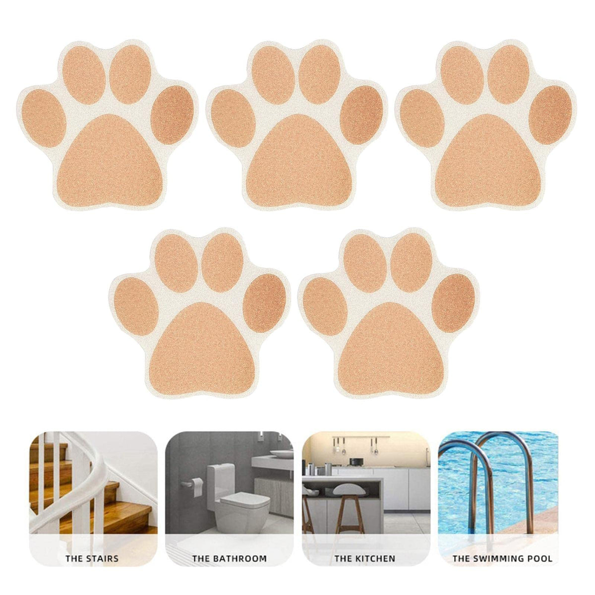 Brown Non Slip Bathtub Stickers N2201