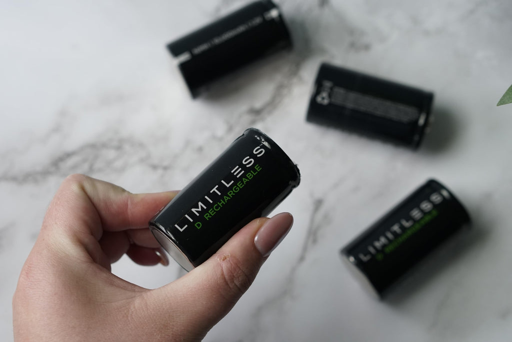 Rechargeable D Batteries 4-Pack with Charger A50417