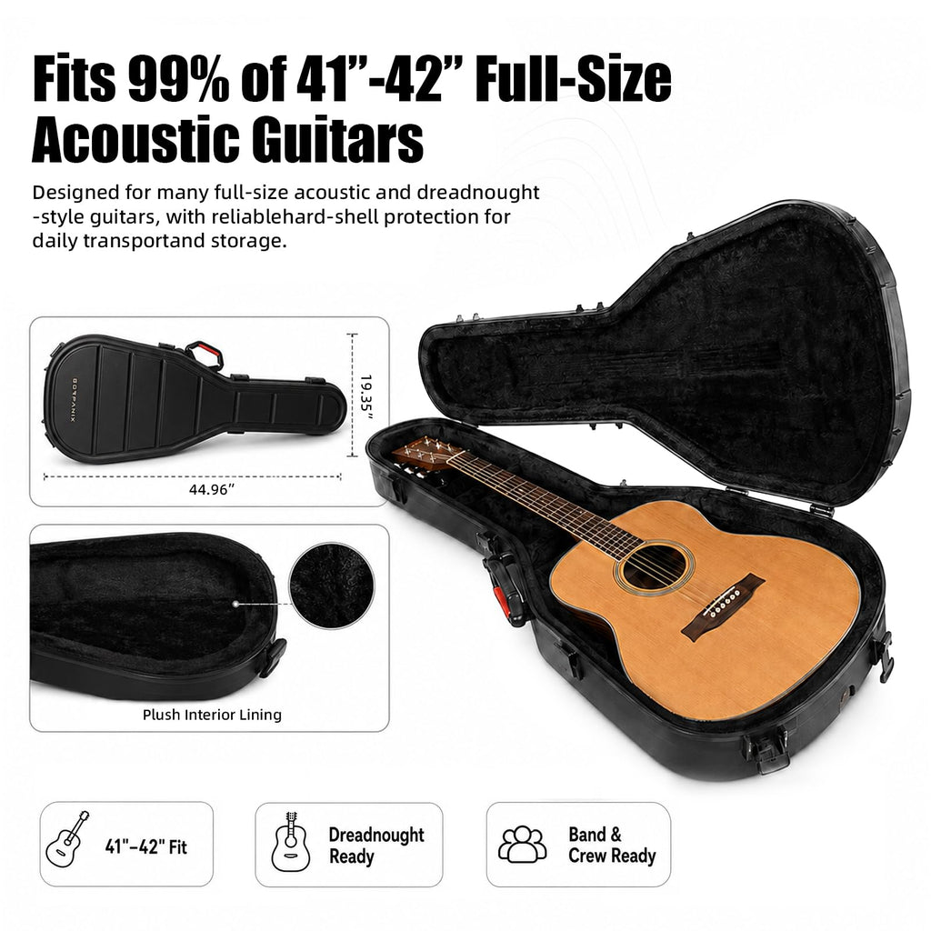 41"-42" Acoustic Guitar Hard Shell Case S578927