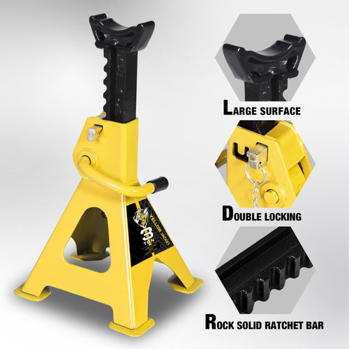 3 Ton Steel Car Jack Stands 1 Pair I399919