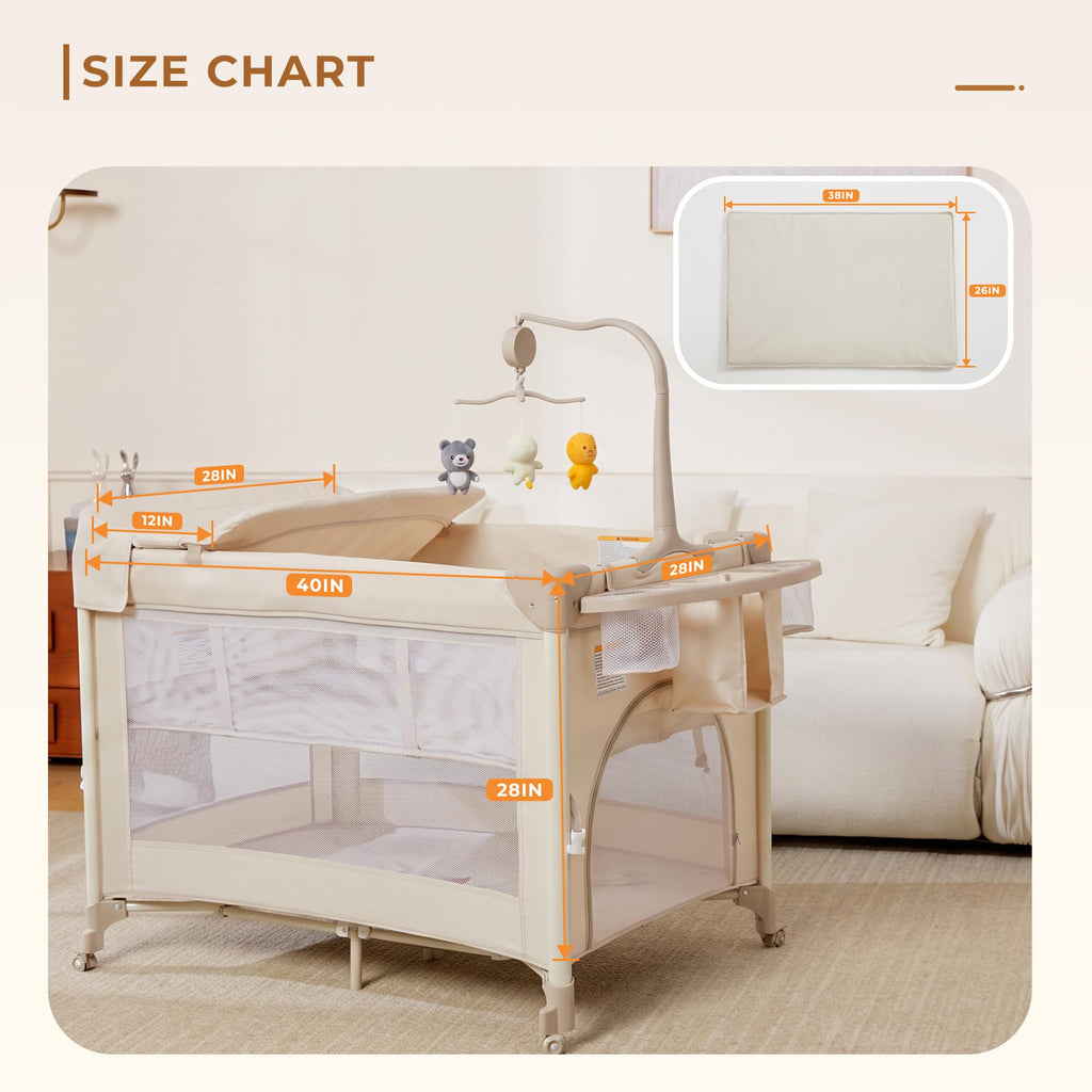 Pack and Play with Baby Bassinet V889918