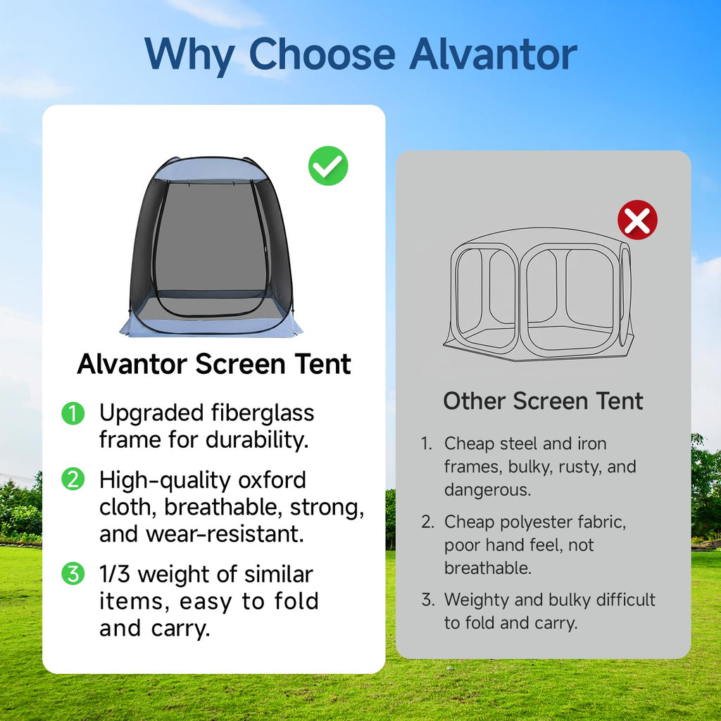 Pop Up Screen House Tent with Mosquito Netting R57582