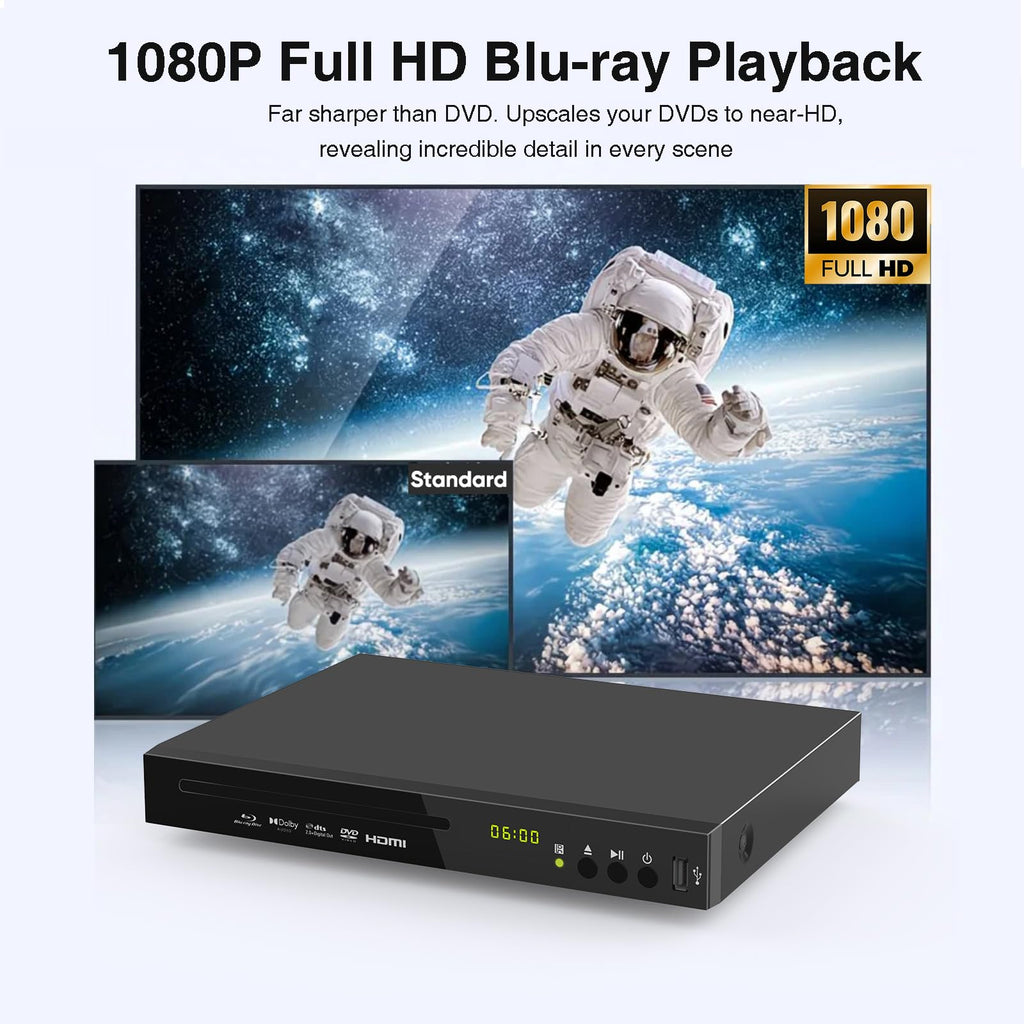 Full HD 1080p Blu-ray DVD Player with Dolby Digital D979534