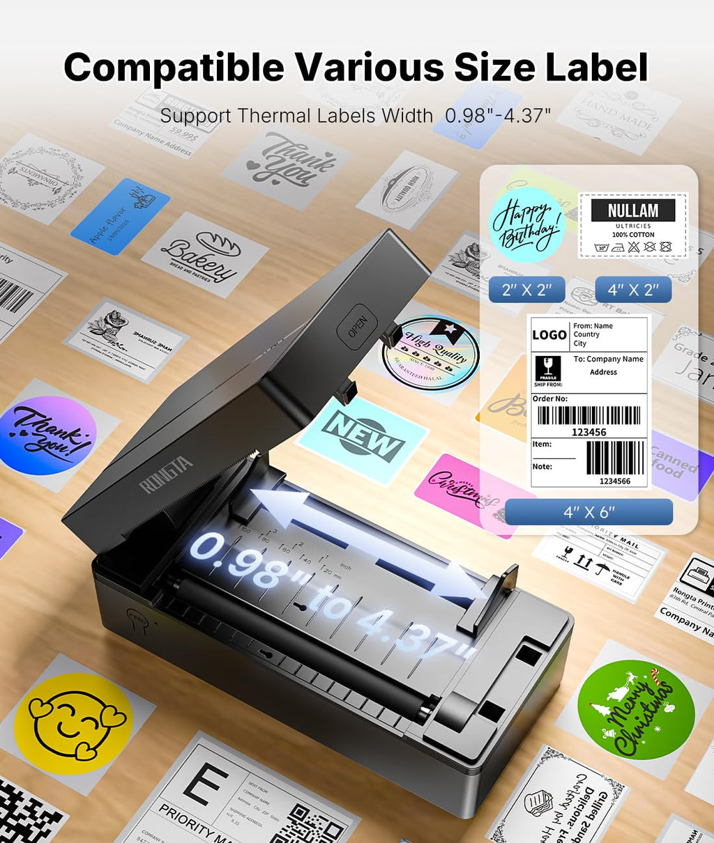 Bluetooth Thermal Shipping Label Printer 4x6 B126286