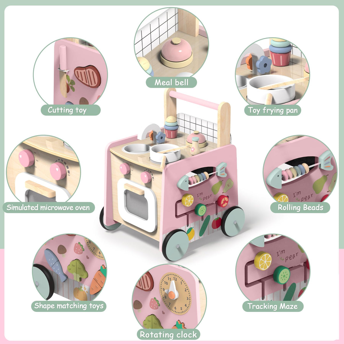 Wooden Baby Walker 4-in-1 O795638