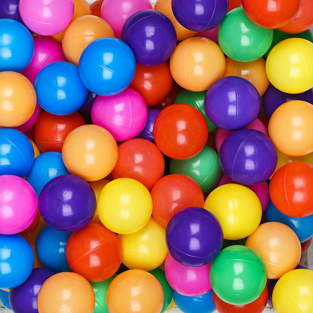 Crush Proof Plastic Ball Pit Balls with Storage Bag N175395
