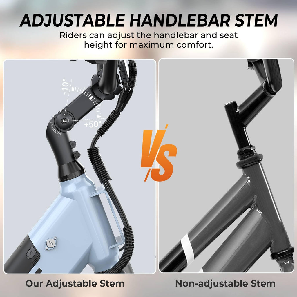 26" Step-Thru Electric Bike with 1000W Peak Motor N5648