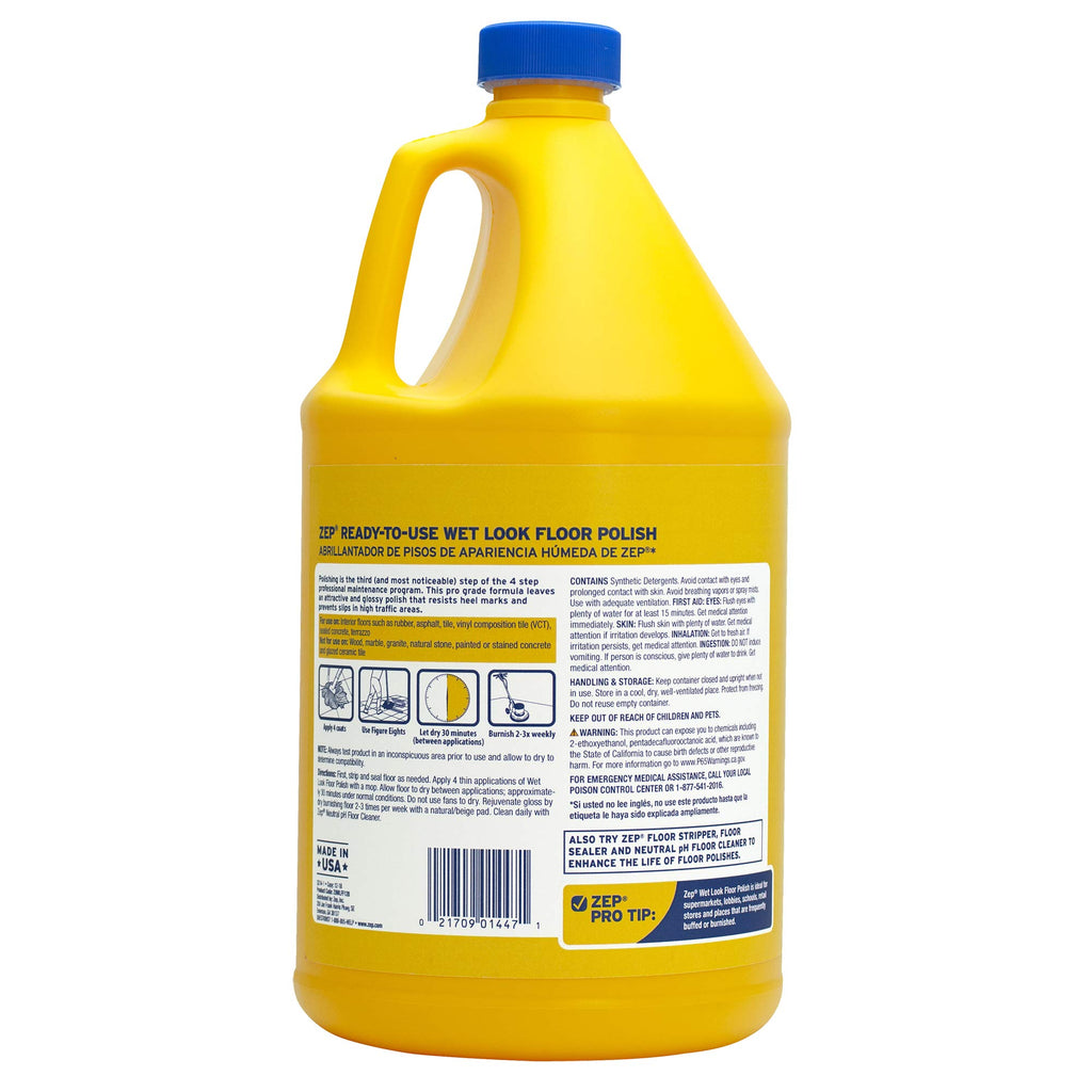 Wet Look Floor Polish 1 Gallon Case of 2 E110