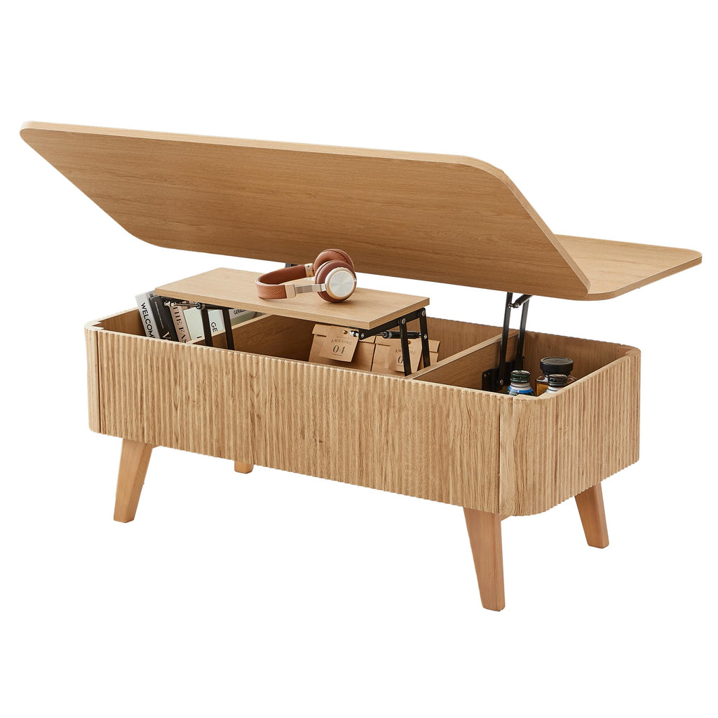 3 in 1 Lift Top Convertible Coffee Table with Storage F148