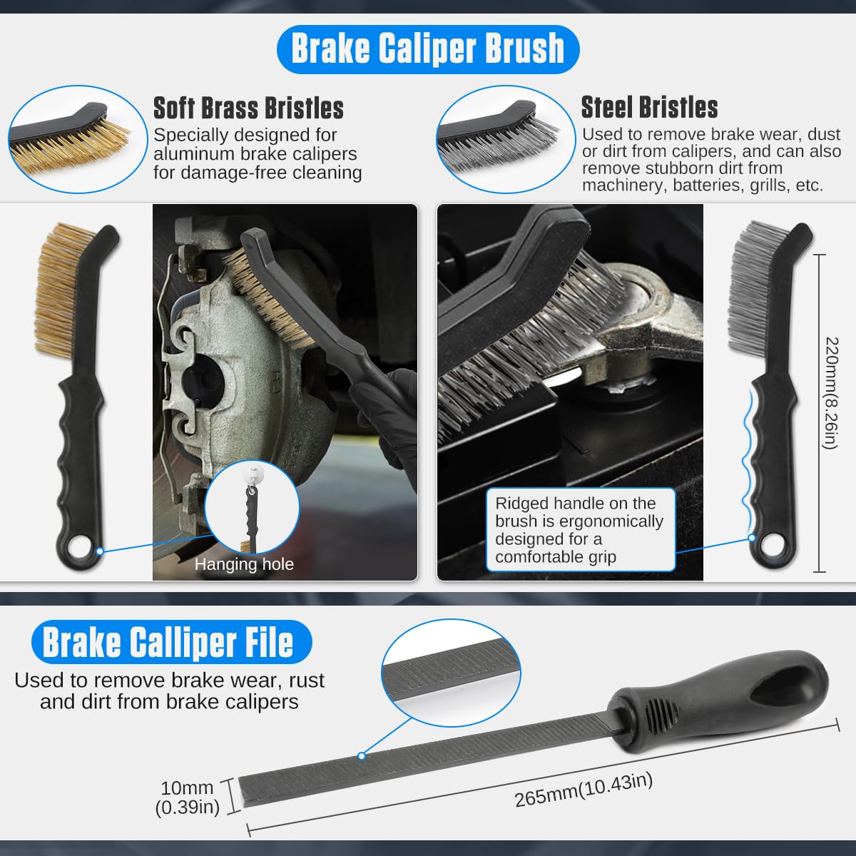 15 Pc Drum & Disc Brake Tool Kit A416