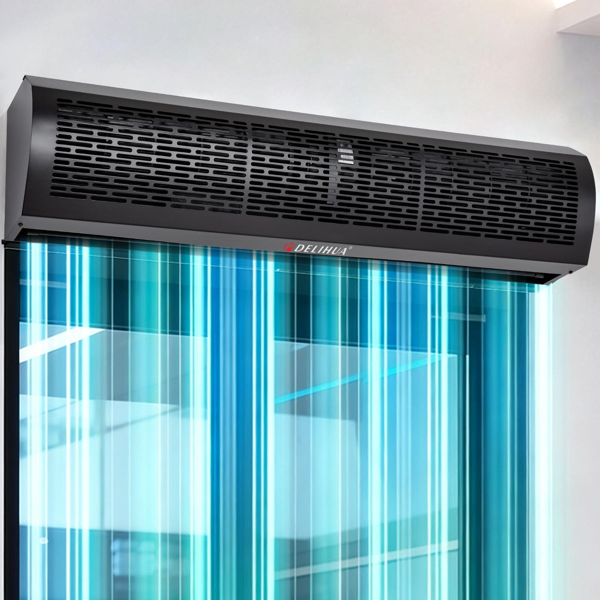48 Inch Black Air Curtain Fan with Magnetic Door Switch K617806