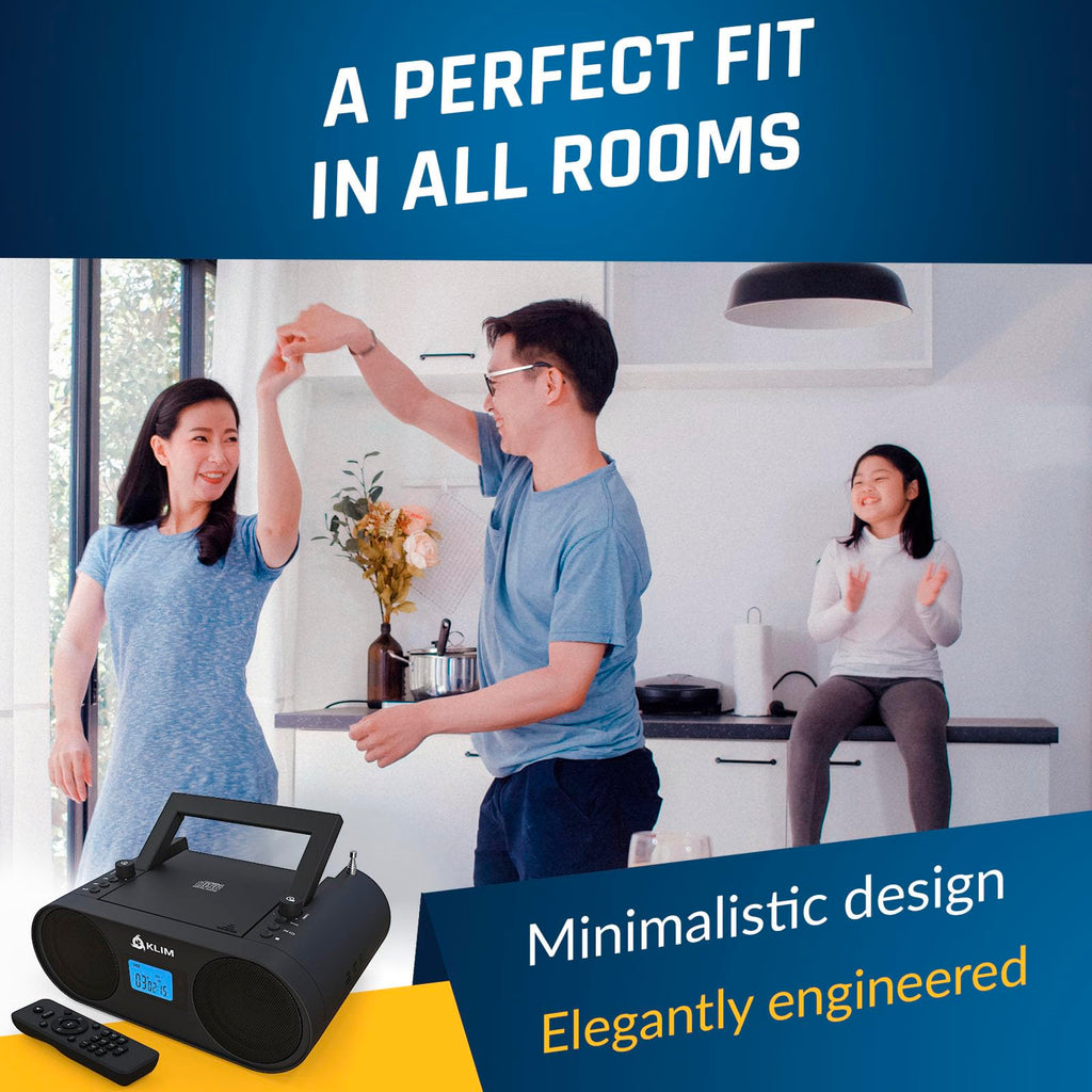 Portable CD Player Boombox with AM FM Radio and Bluetooth B61328