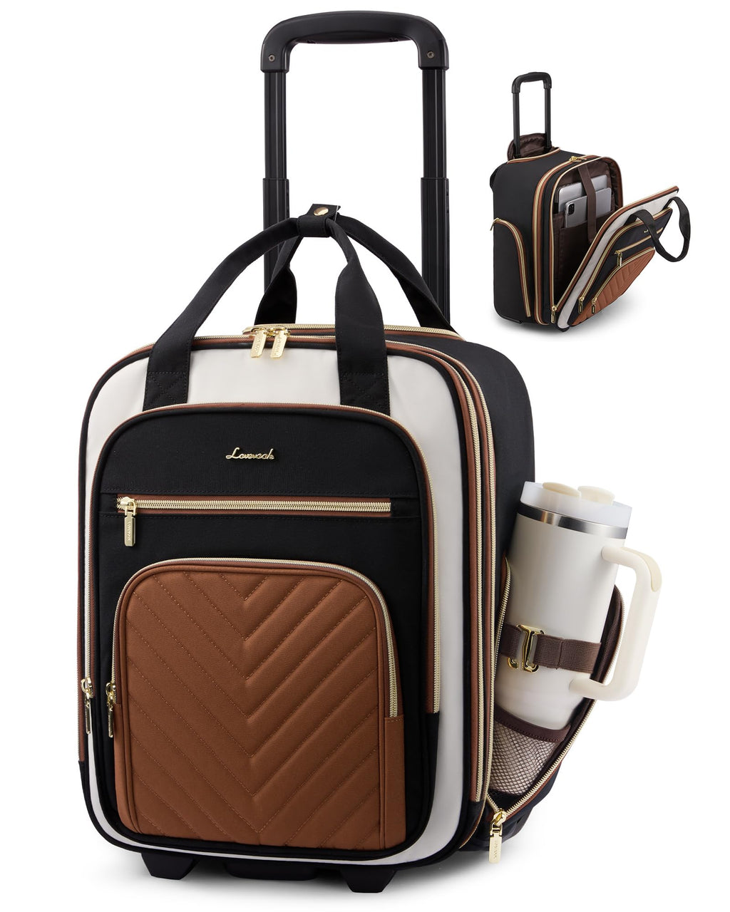 Underseat Carry On Luggage with Wheels I8496