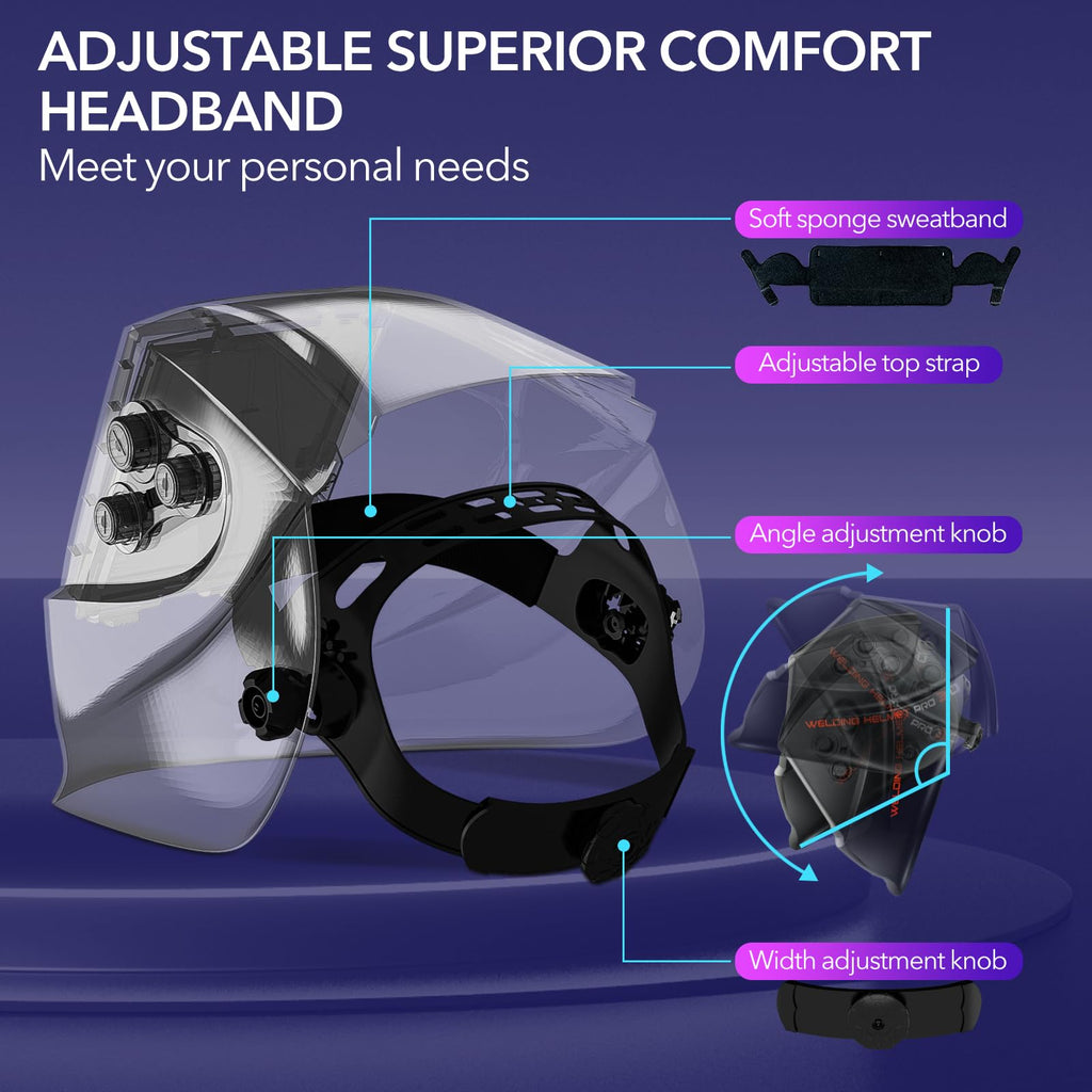 Auto Darkening Solar Powered Welding Helmet R13322