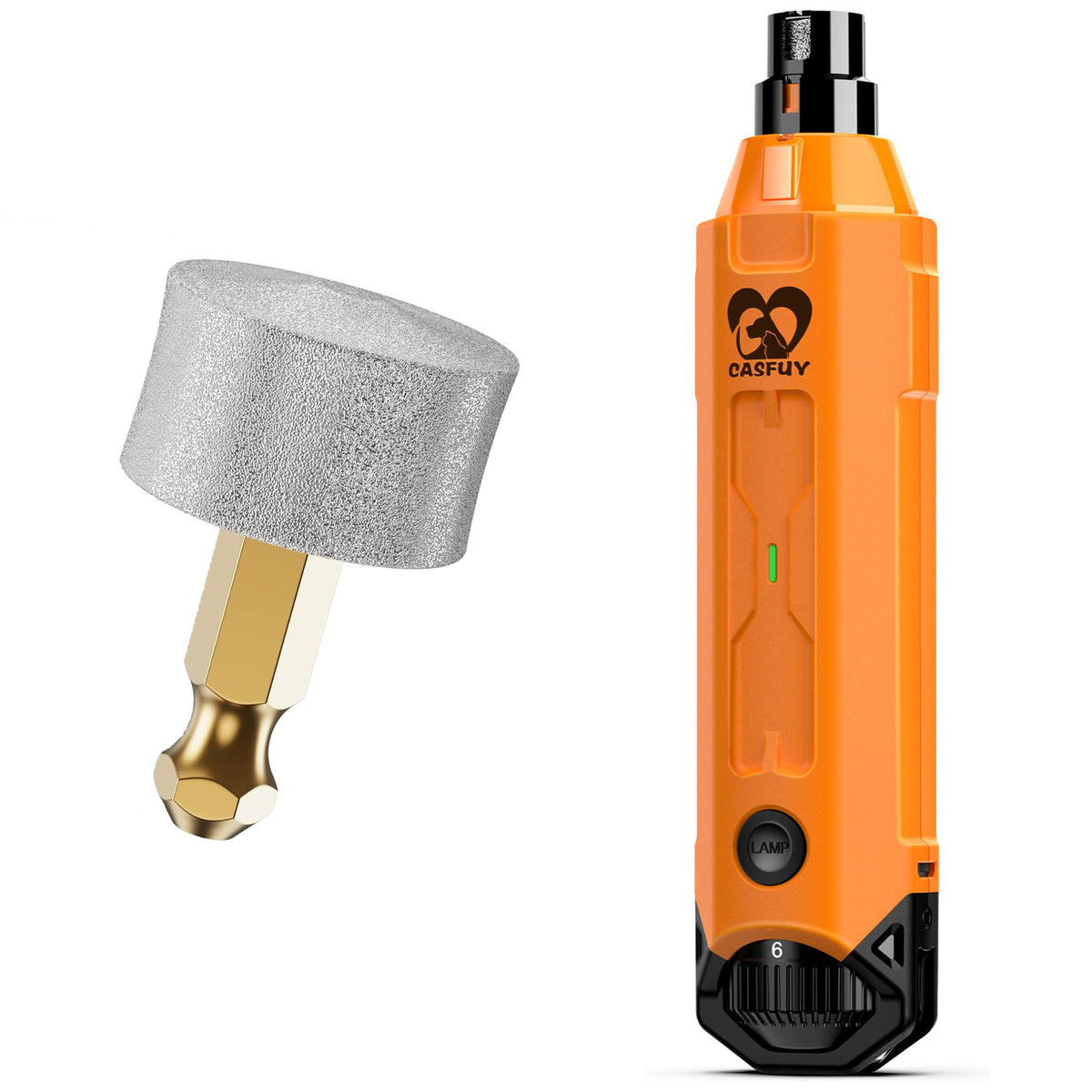 Dog Nail Grinder & Replacement Grinding Head Bundle J37991