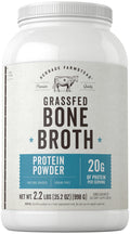 Grass Fed Bone Broth Protein Powder 35.2 oz 20g Protein Non-GMO Gluten Free Y8811