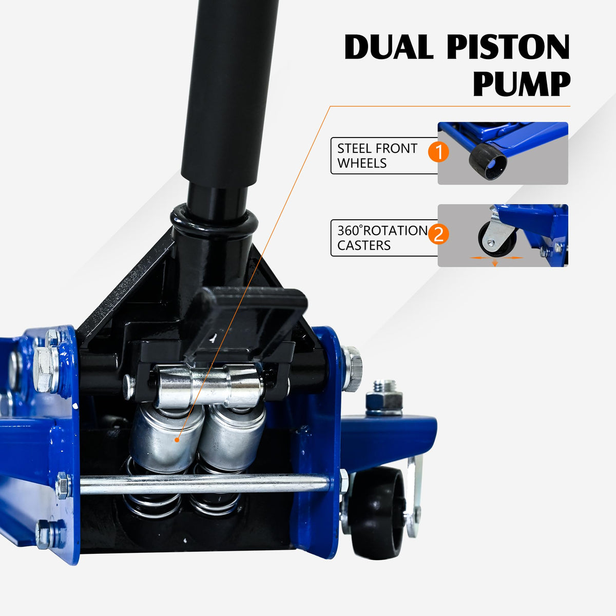 3 Ton Hydraulic Floor Jack with Foot Pedal N305298