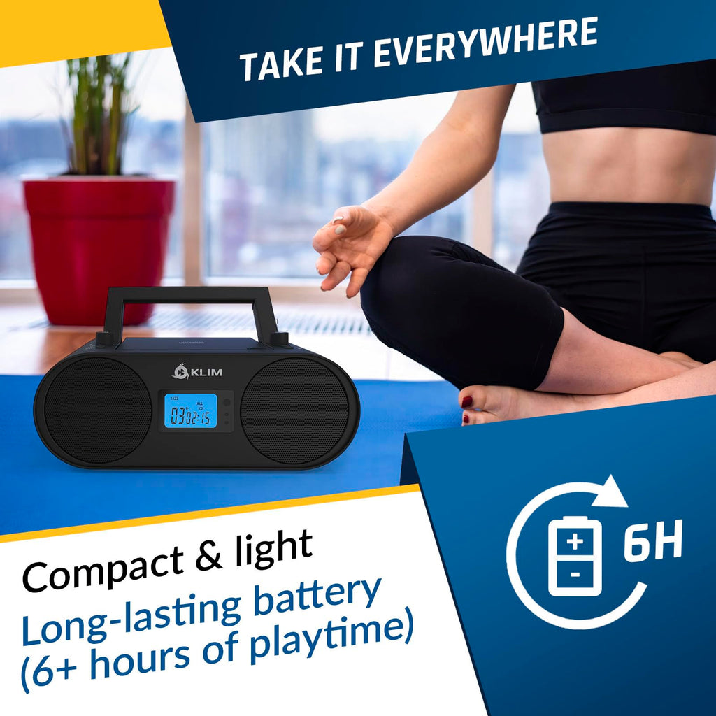 Portable CD Player Boombox with AM FM Radio and Bluetooth B61328