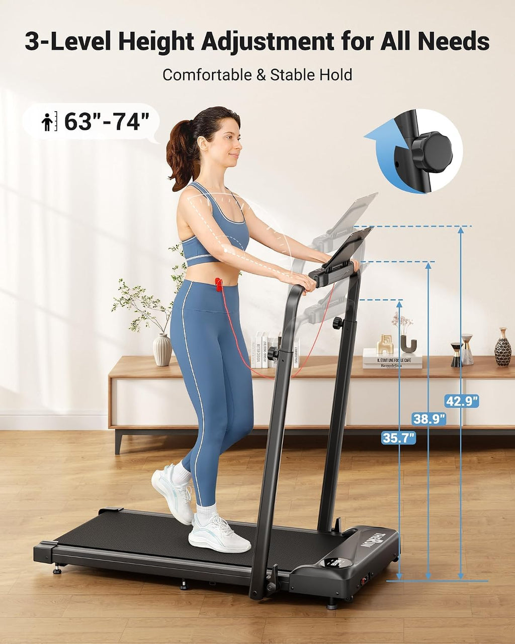 2 in 1 Under Desk Portable Treadmill C45629