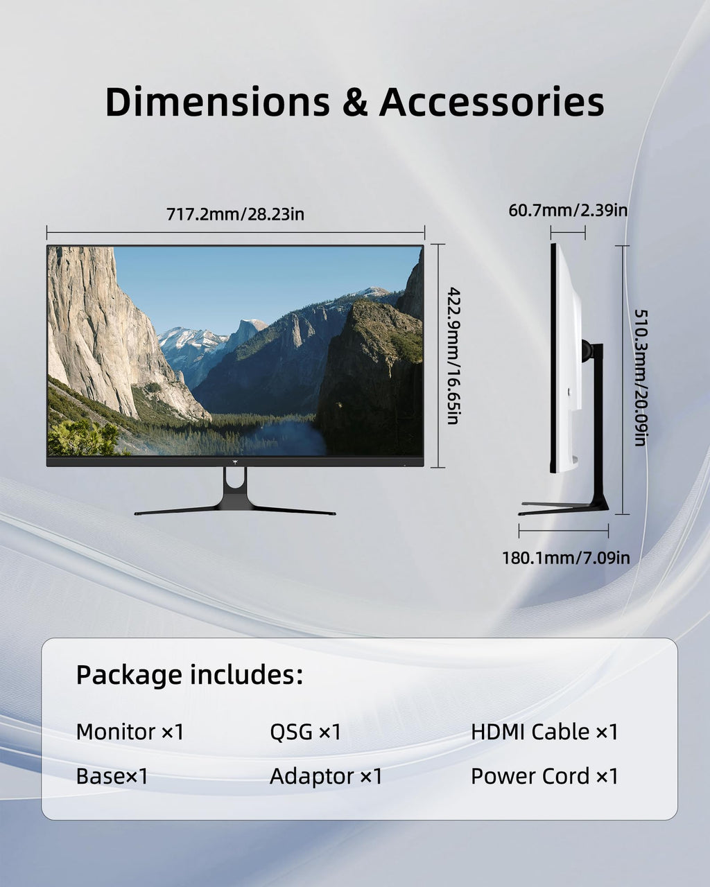 32 Inch 2K QHD 120Hz IPS Computer Monitor G7092