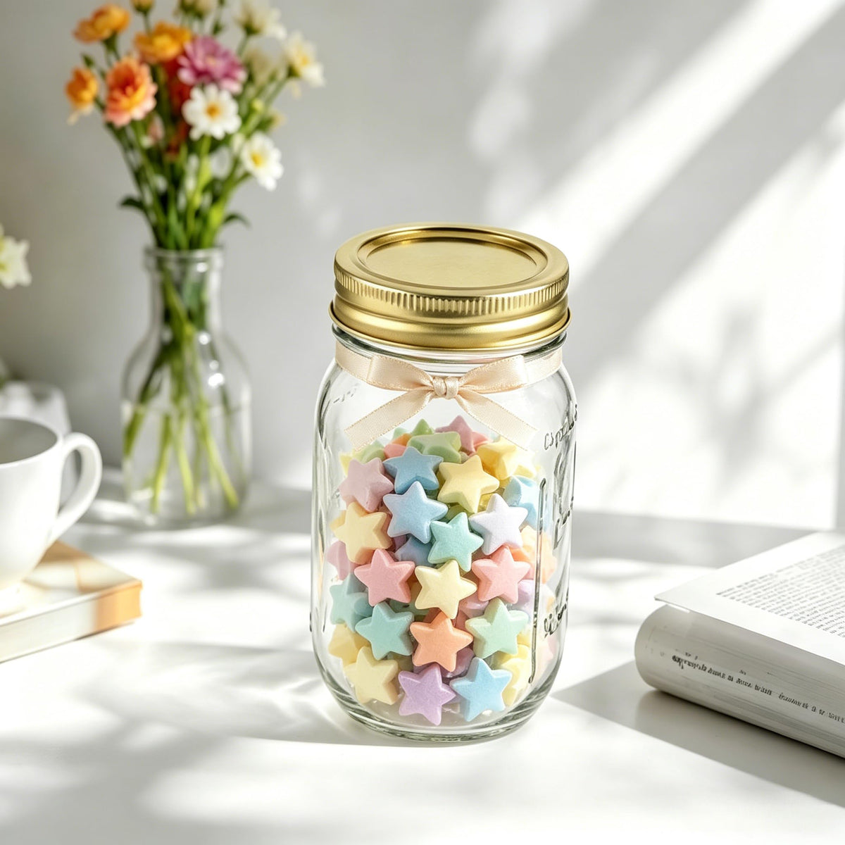 16 oz Glass Mason Jars with Lids and Bands, 12 Pack Z897