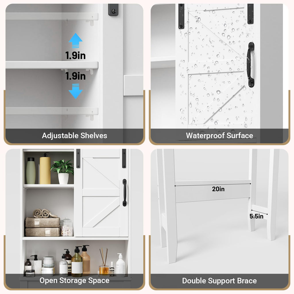 Over The Toilet Storage Cabinet, White K809865