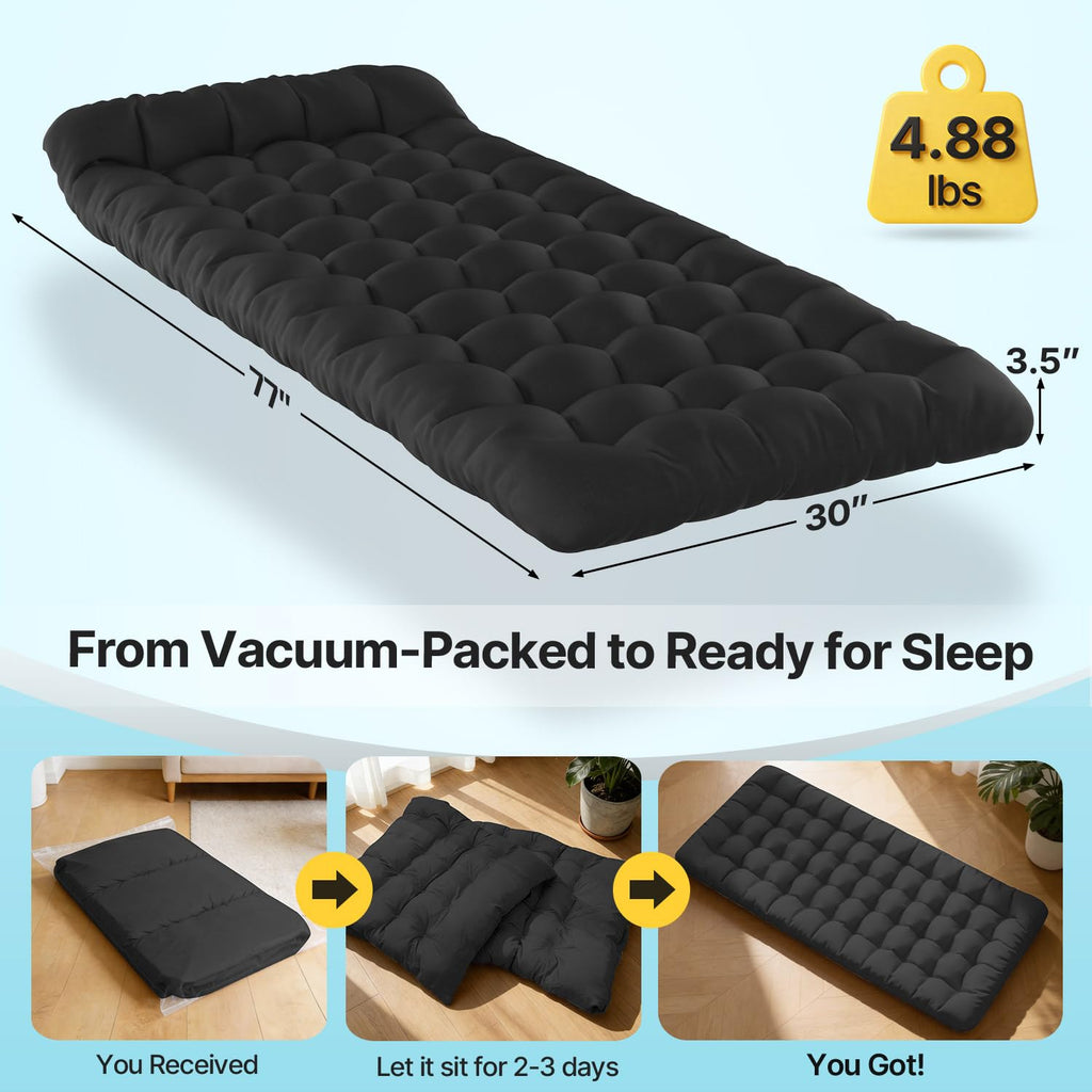 XXL Camping Cot with Mattress, Pillow & Carry Bag M5033