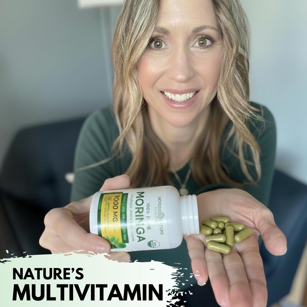 Organic Moringa Leaf Capsules 1000mg 120 Ct I879
