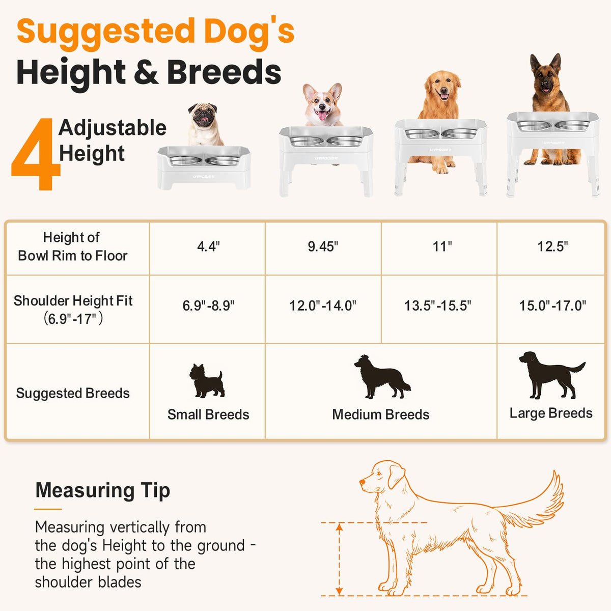Elevated Dog Bowls L403