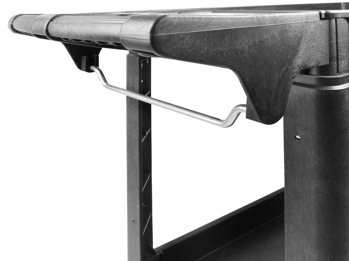 Heavy Duty 2-Shelf Polypropylene Utility Cart 500 lb Capacity O8951