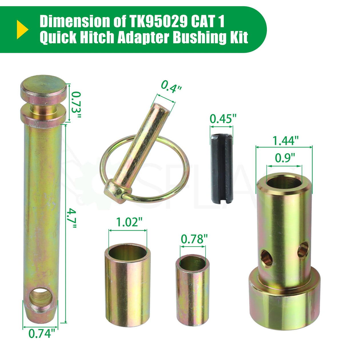 Quick Hitch Adapter Bushing for 3 Point Hitch Tractor E6059