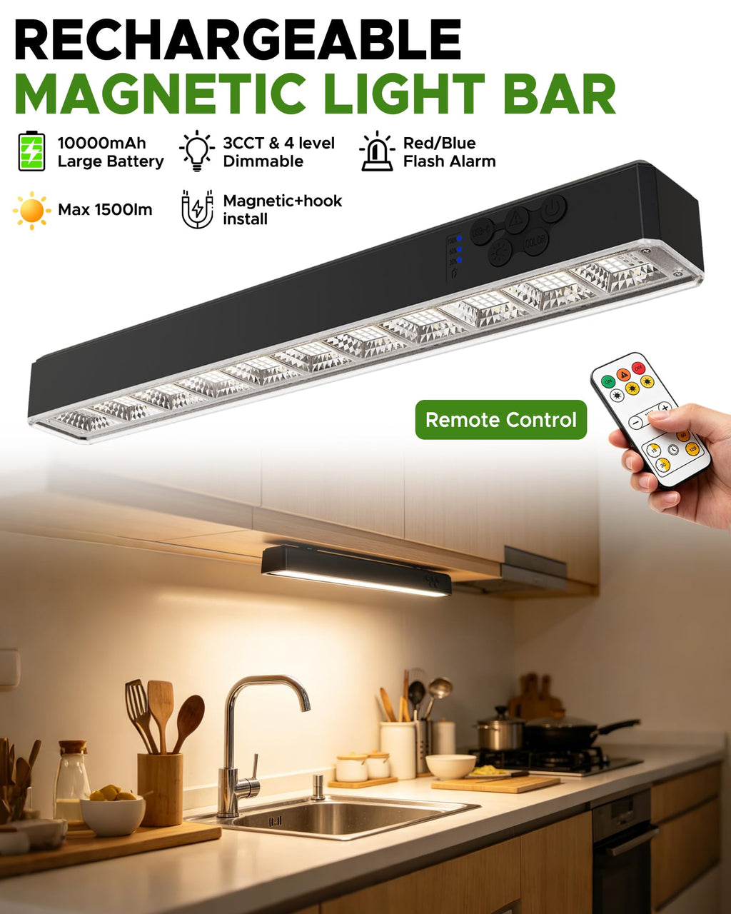 Rechargeable Magnetic LED Light Bar E4675