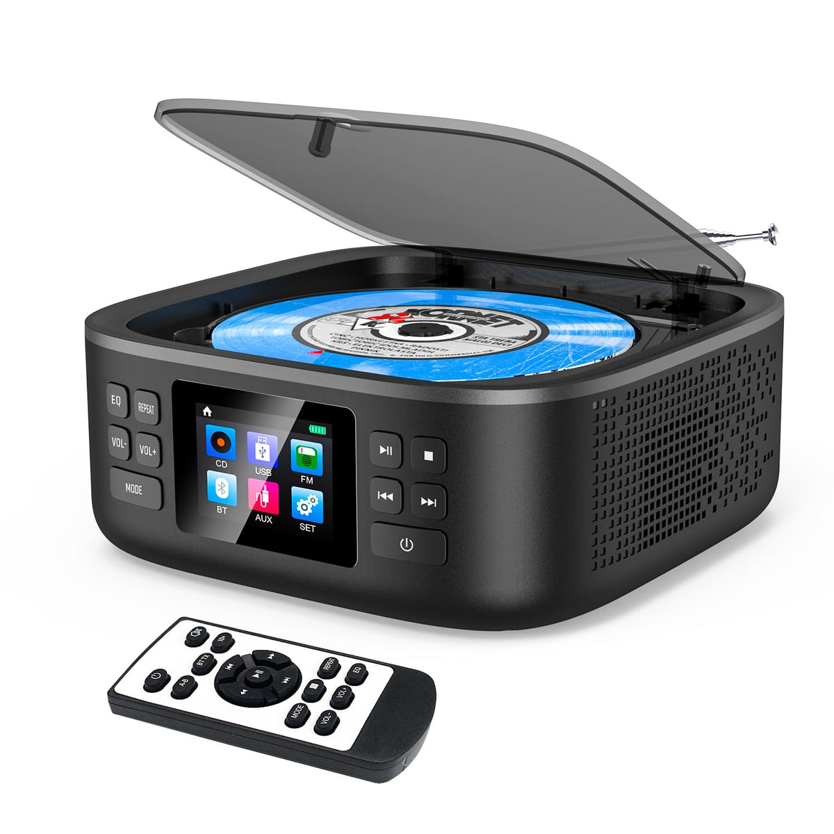 Portable CD Player with Bluetooth and Speakers N529