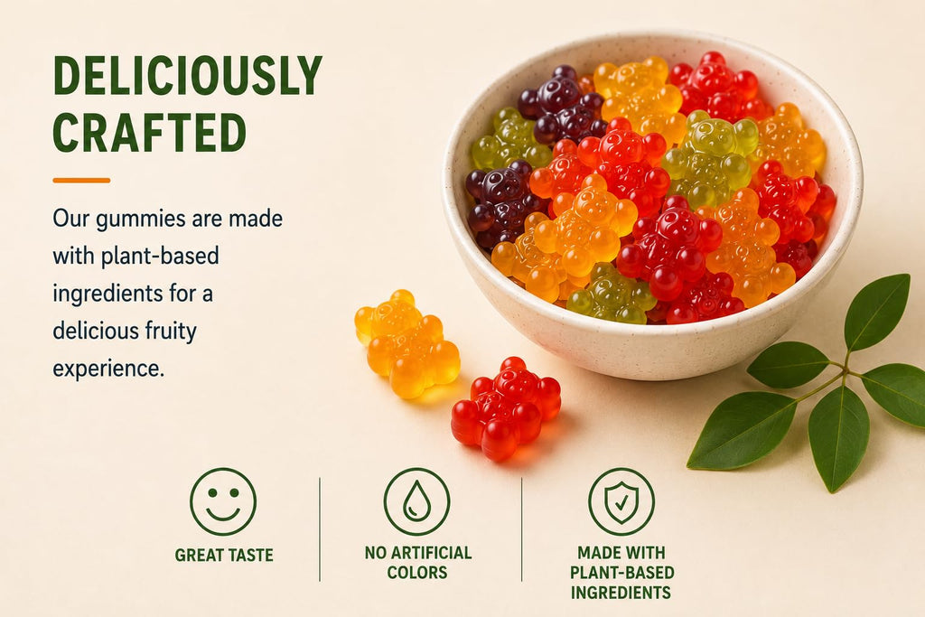 Sugar Free Vegan Hemp Gummies, 60 Count M4809