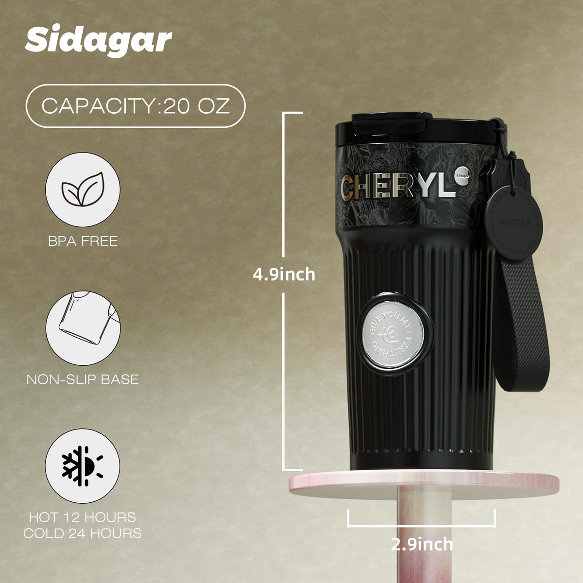 20 oz Stainless Steel Vacuum Insulated Tumbler U694544