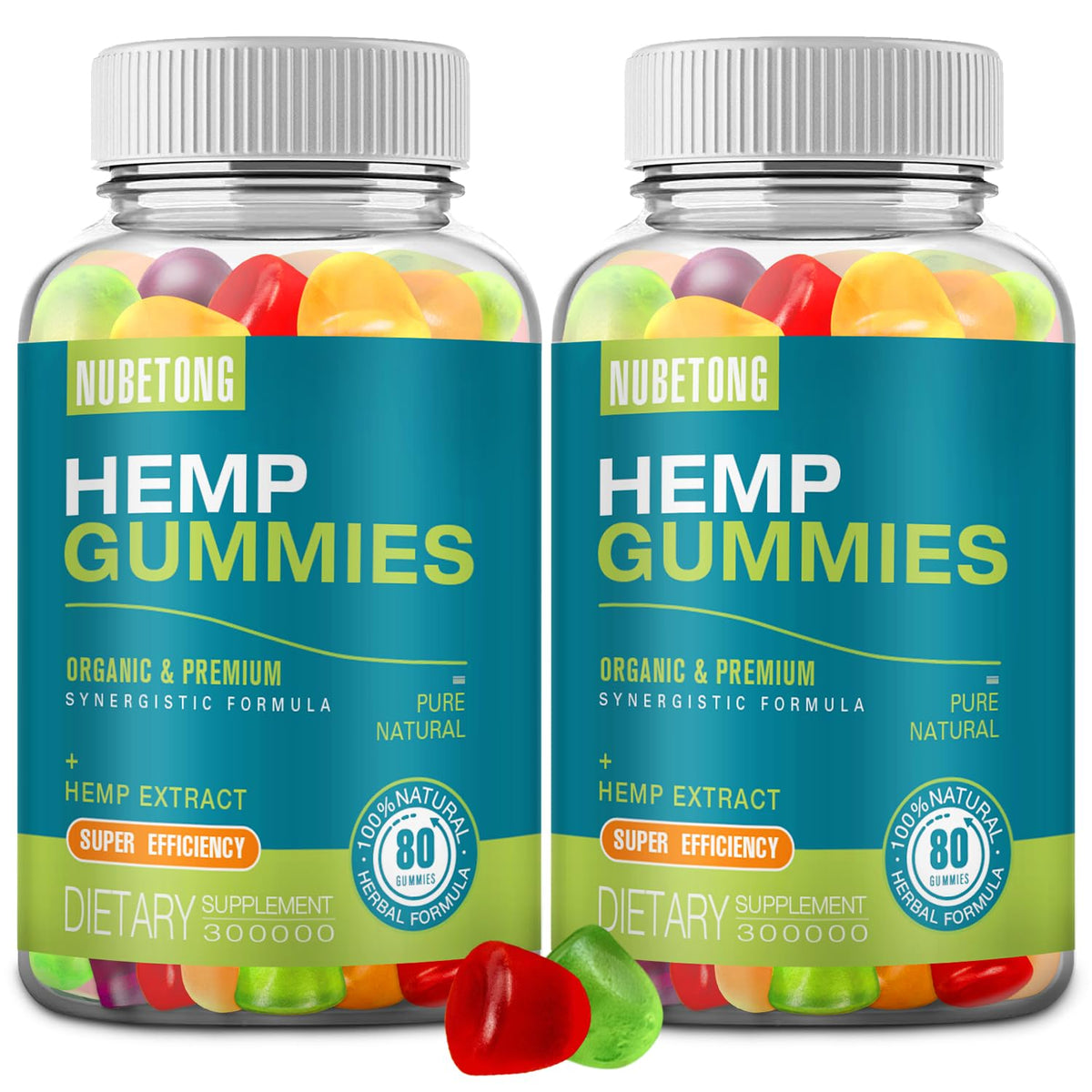 2 Packs Hemp Gummies Supplement G2442