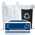52 Gallon 40 Count 3 MIL Heavy Duty Trash Bags with Handles E60870