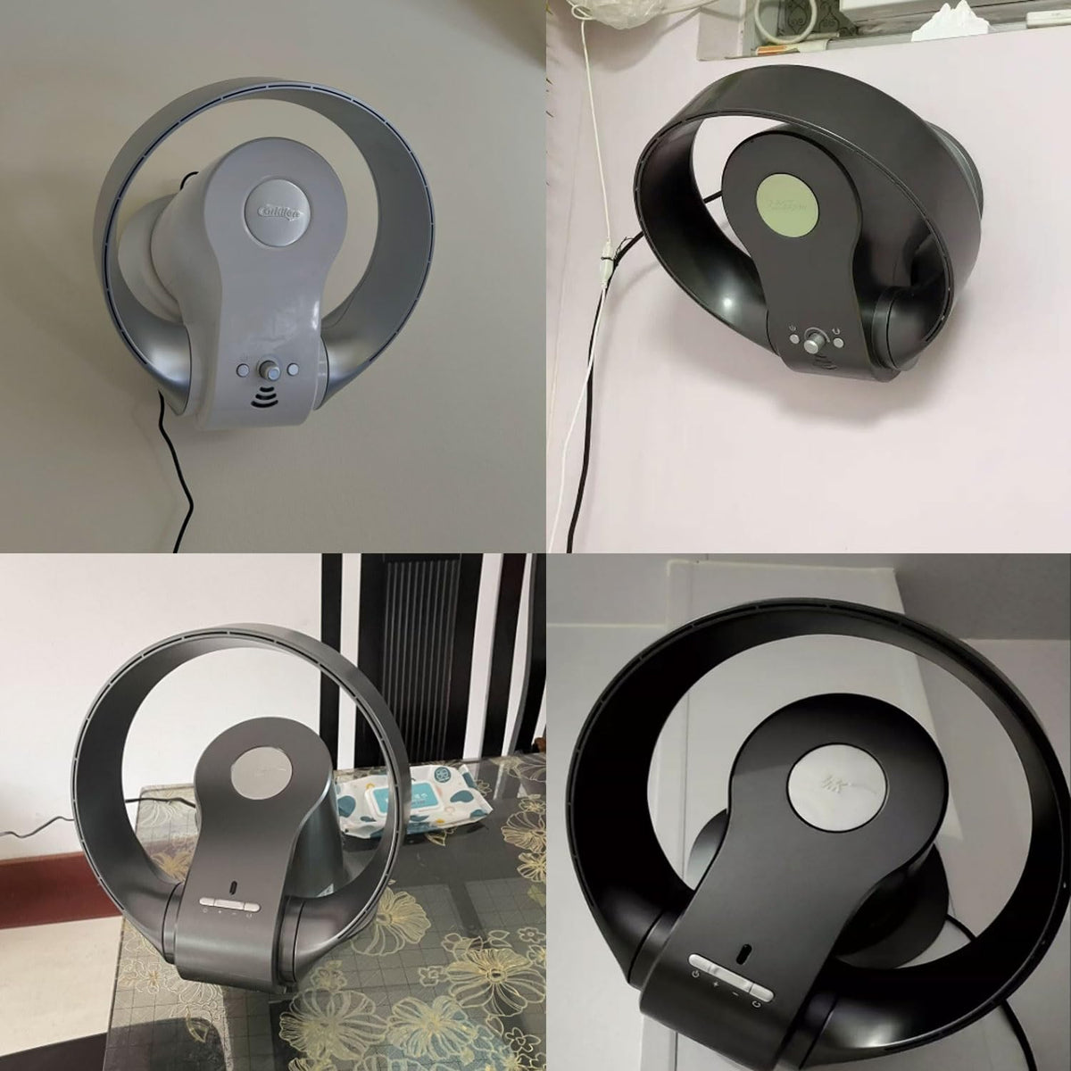 Bladeless Cooling Table Fan Wall Mount 3 Speeds Timer B8270