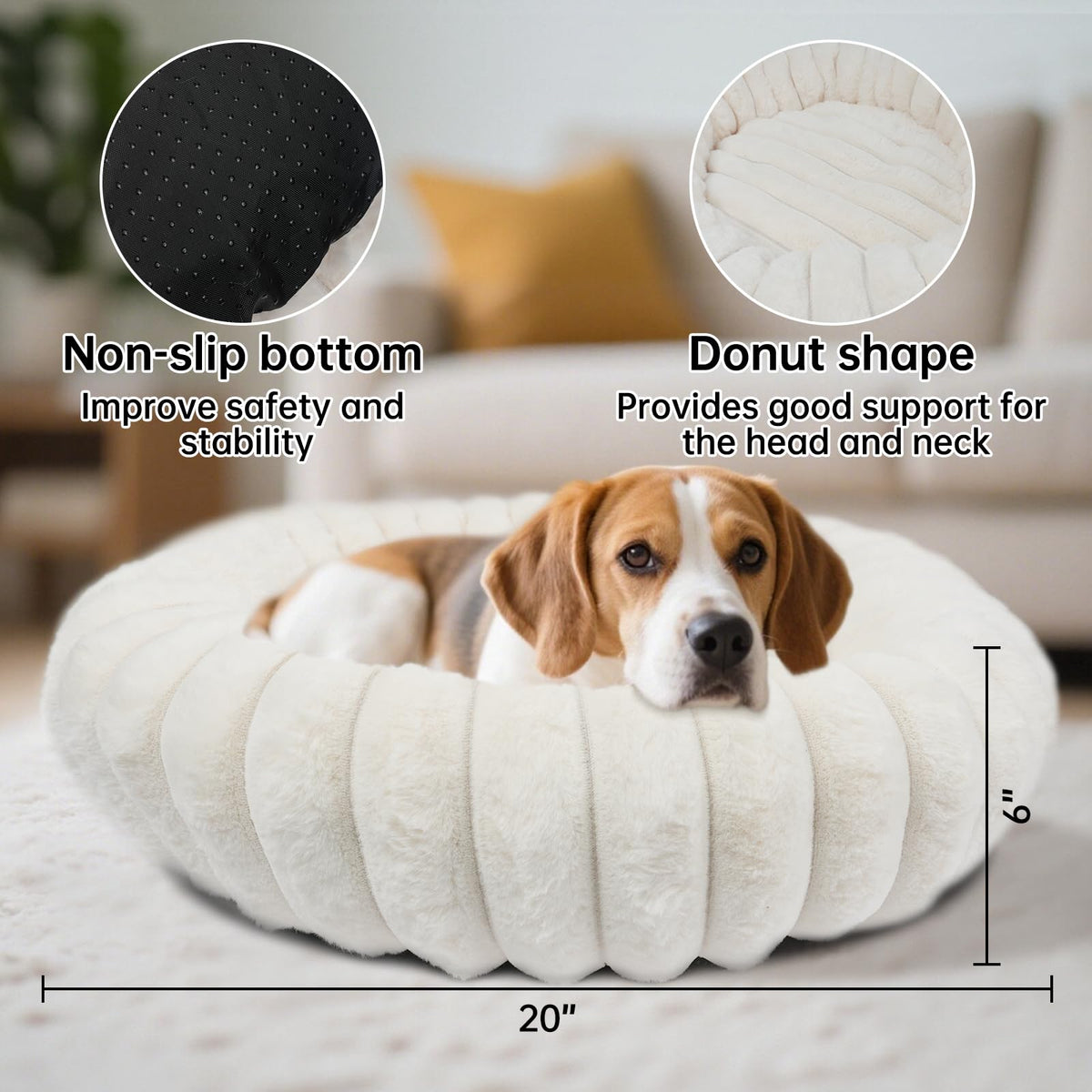 Small Round Dog Bed L36201