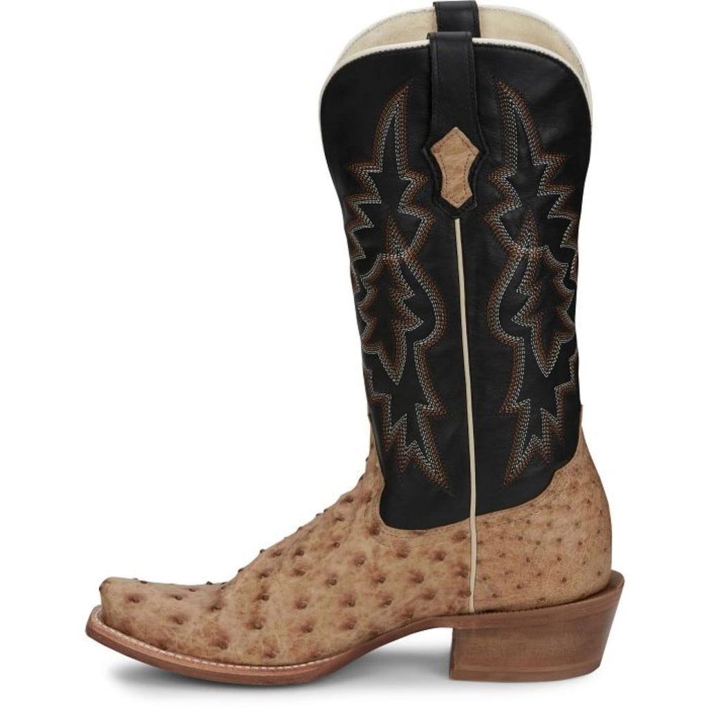 Full Quill Ostrich Leather Western Boots Y1579