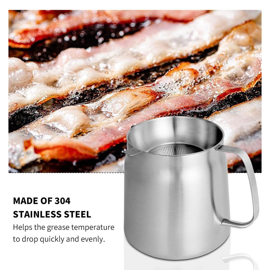 68oz 304 Stainless Steel Deep Fryer Pot with Basket J336