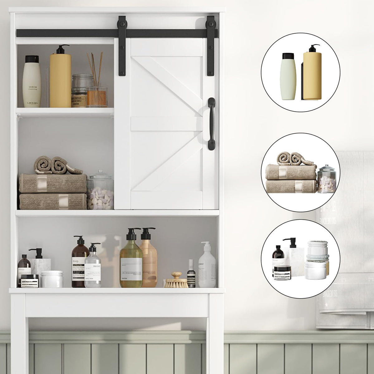 Over The Toilet Storage Cabinet, White K809865