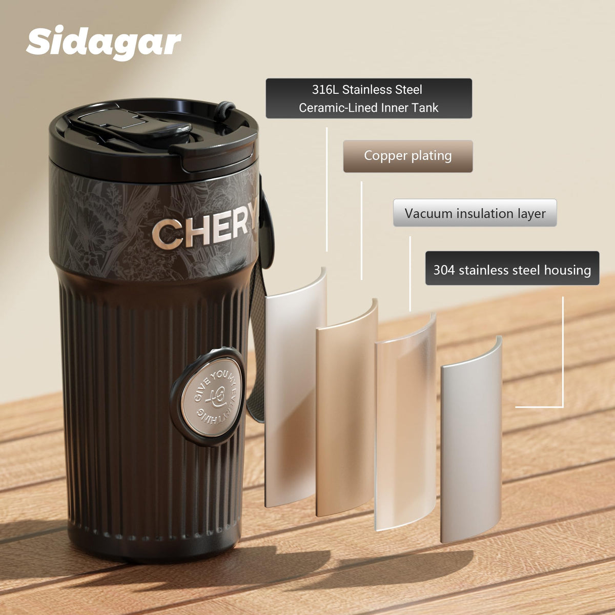 20 oz Stainless Steel Vacuum Insulated Tumbler U694544