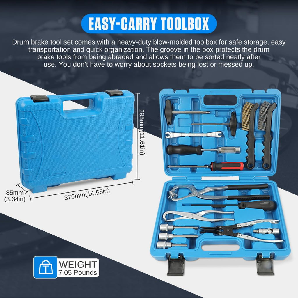 15 Pc Drum & Disc Brake Tool Kit A416